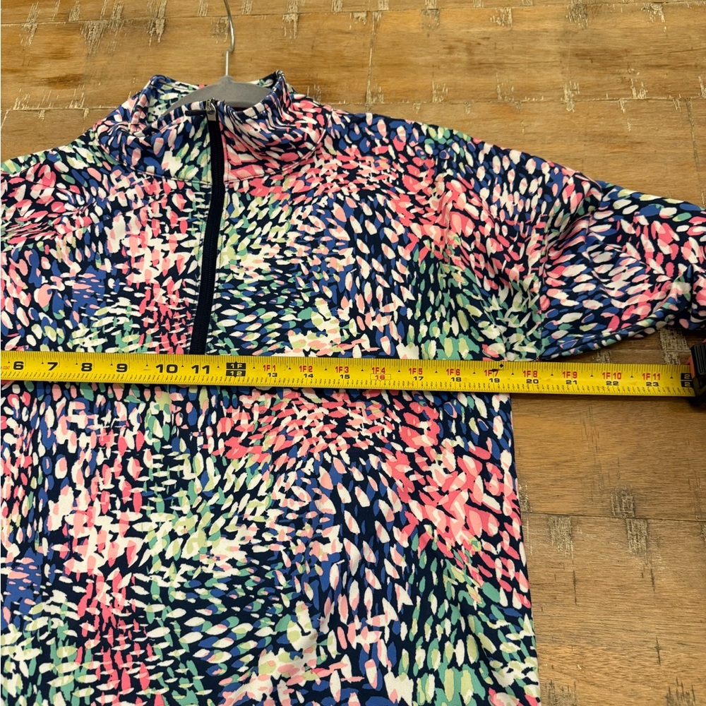 Talbots Multicolor Patterned Half Zip Sweatshirt - image 8